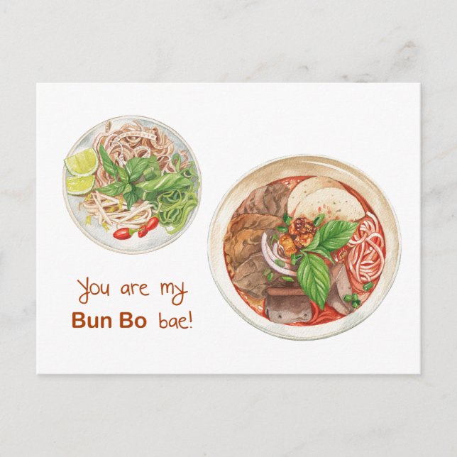 You are my Bun Bo Bae card (Front)