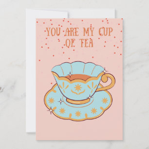 You Are My Cup Of Tea Funny Valentines Day Holiday Card