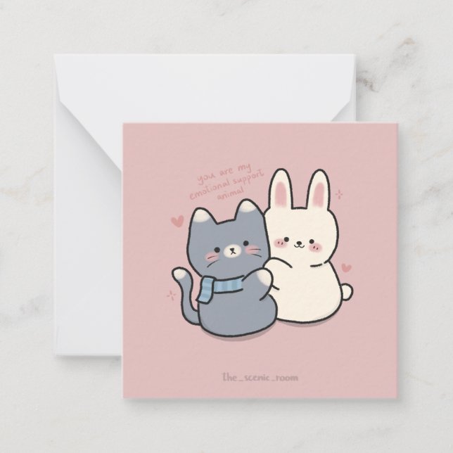 You are my emotional support animal card (Front)