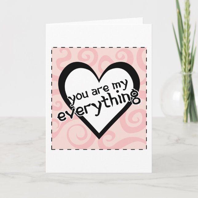 You are my Everything Holiday Card (Front)