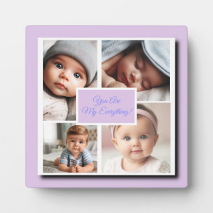 You Are My Everything Photo Collage, Lilac Plaque