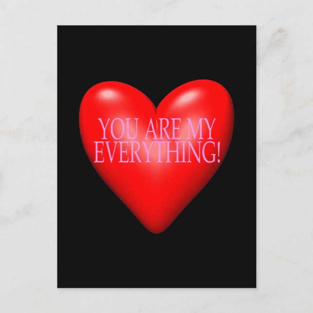 You Are My Everything Postcard (Front)