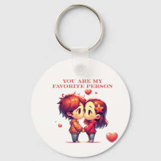 You Are My Favorite Person Minimalist Tee Key Ring