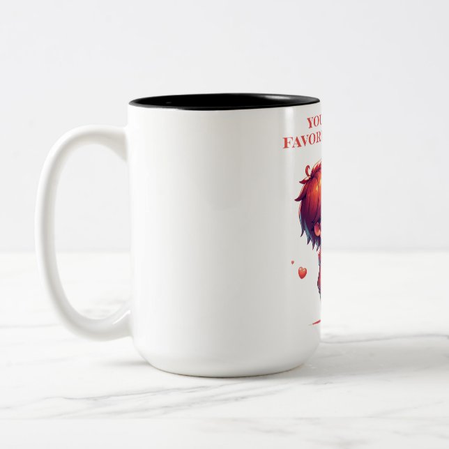 You Are My Favorite Person Minimalist Tee Two-Tone Coffee Mug (Left)