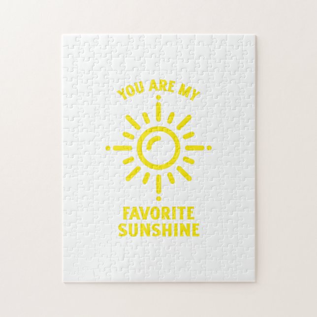 YOU ARE MY FAVORITE SUNSHINE JIGSAW PUZZLE (Vertical)