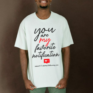 You are my favourite Cute Digital Love Red Couple T-Shirt