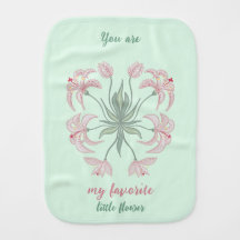 You are my favourite flower Baby Bib