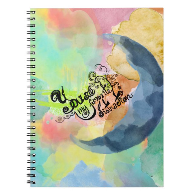 You are my favourite INK watercolor quote Notebook (Front)