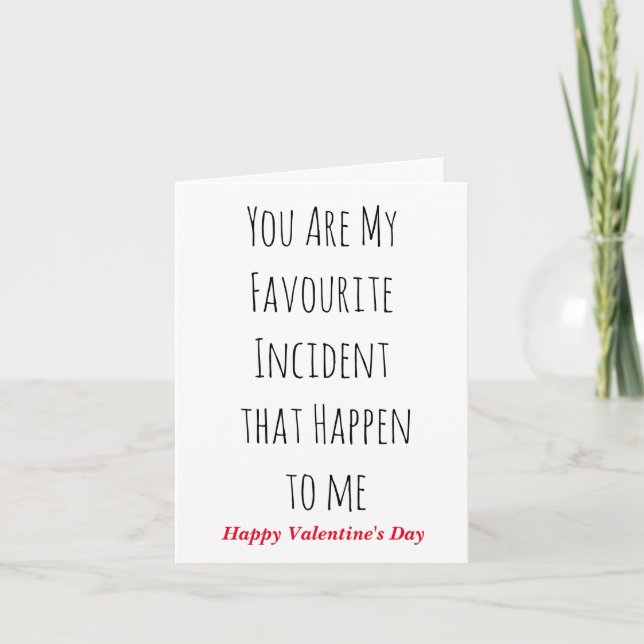 You are My Favourite, Valentine's Holiday Card (Front)