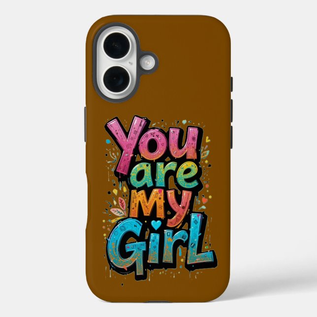 You Are My Girl – Vibrant Love Graffiti Art Case-Mate iPhone Case (Back)
