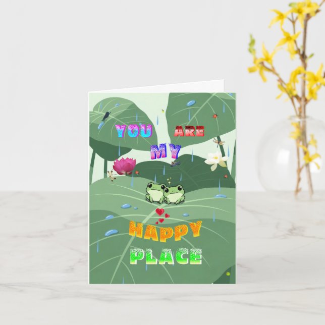 You Are My Happy Place Card (Yellow Flower)