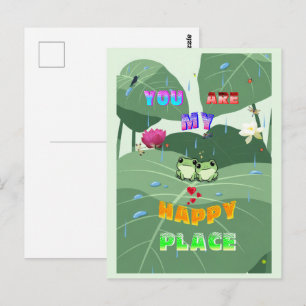 You Are My Happy Place Postcard