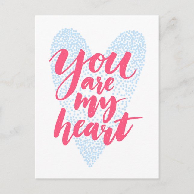 You Are My Heart Postcard (Front)