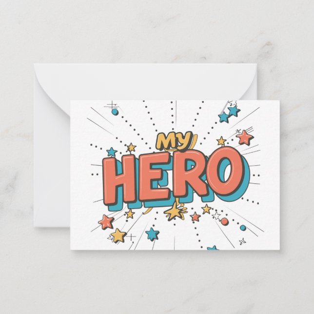 You are my hero card (Back)