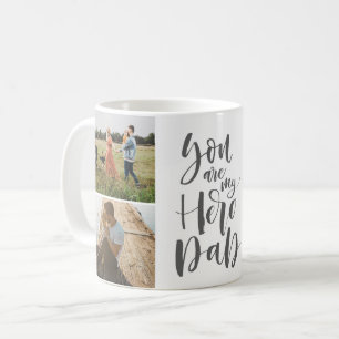 You are My Hero Dad Father's Photo Collage Coffee Mug