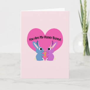 You are My Honey Bunny Holiday Card