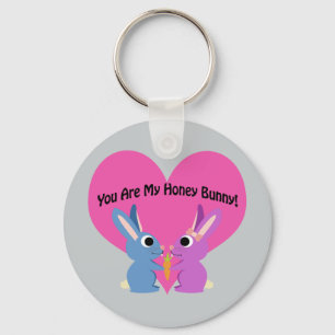 You are My Honey Bunny! Key Ring