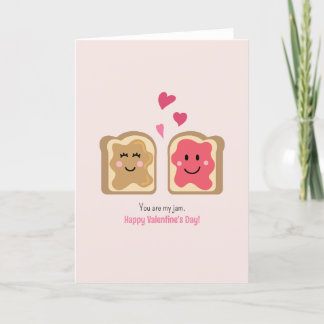 You are my jam, Valentine's Day Card Cute Toasts