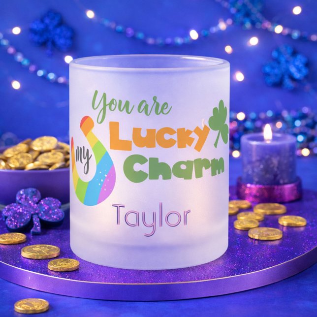 You are my lucky St Patricks Day Frosted Glass Coffee Mug (Creator Uploaded)