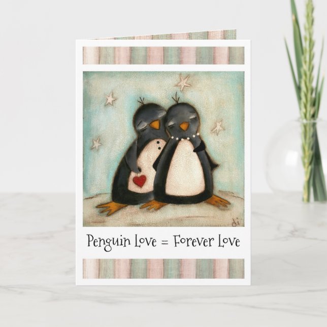 You Are My Penguin - Valentines Day Card (Front)