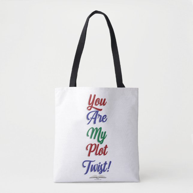 You Are My Plot Twist Funny Reading Statement Tote Bag (Front)