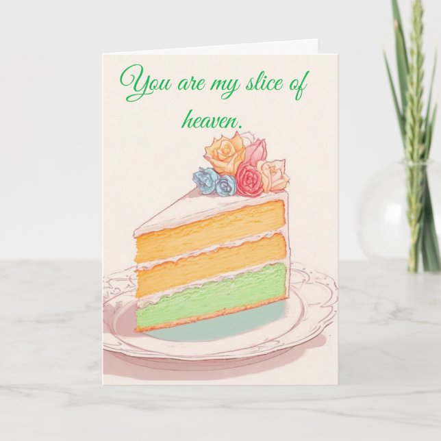 You Are My Slice of Heaven Holiday Card (Front)