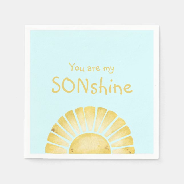 You are my Sonshine baby shower Napkin (Front)