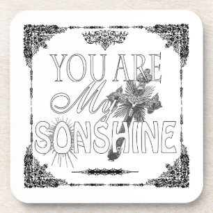 You Are My Sonshine Cork Coaster