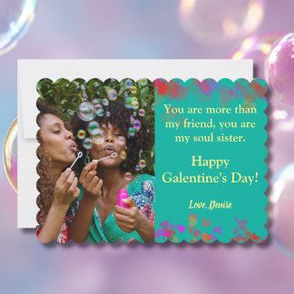 You Are My Soul Sister Galentine's Day  Holiday Card