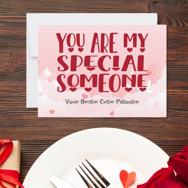 You are my special someone, personalise holiday card (Creator Uploaded)