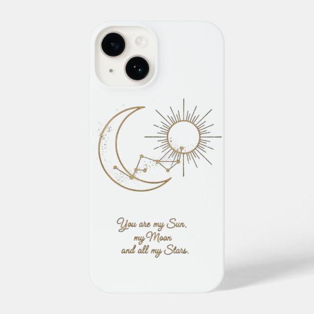 You are my Sun Moon and Stars Phone Case - Minimal (Back)