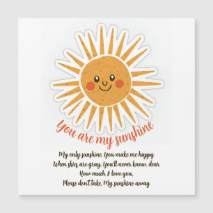 You are my sunshine