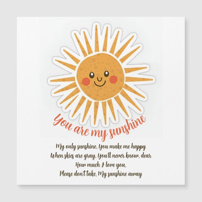 You are my sunshine (Front)