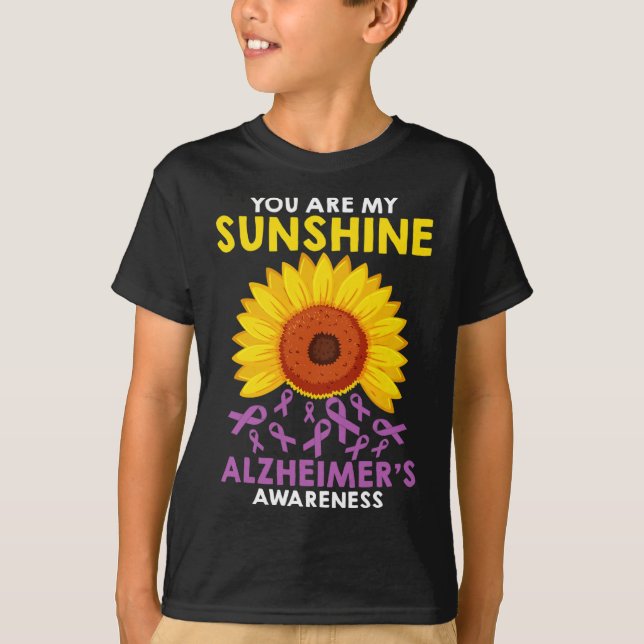 You Are My Sunshine Alzheimer's Awareness  T-Shirt (Front)