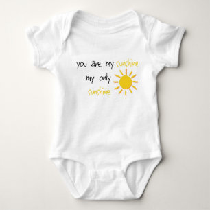 You Are My Sunshine Baby Bodysuit