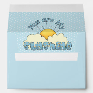 You Are My Sunshine Baby Boy Shower  Envelope