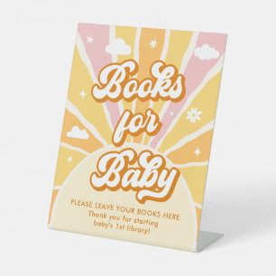 You are My Sunshine Baby Shower Books for Baby Pedestal Sign