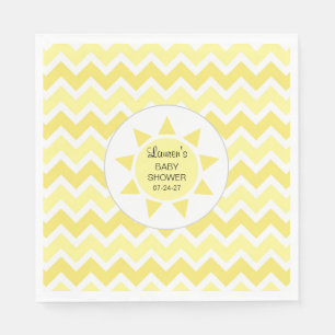 You are my sunshine baby shower decor napkin