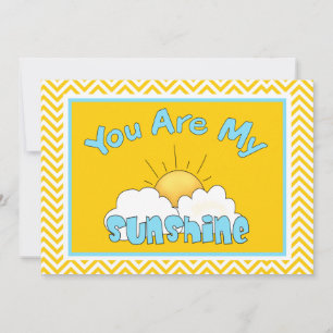 You Are My Sunshine Baby Shower Invitation