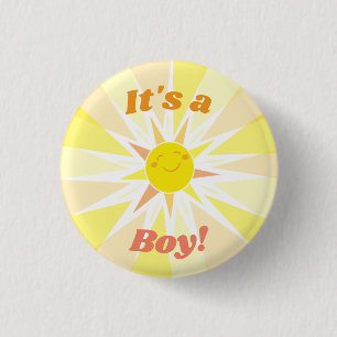 You are my Sunshine Baby Shower It's a Boy 3 Cm Round Badge