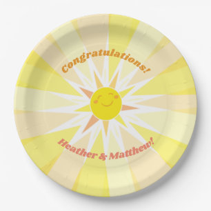You are my Sunshine Baby Shower  Paper Plate