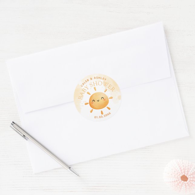 You Are My Sunshine Baby Shower Sticker (Envelope)