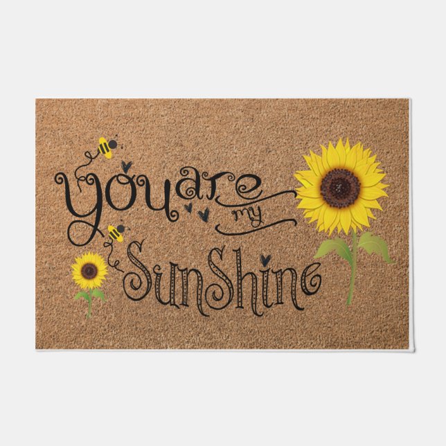 You Are My Sunshine | Bee Lover Doormat  (Front)