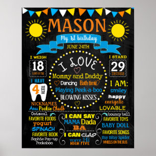 You are my sunshine birthday party chalkboard sign
