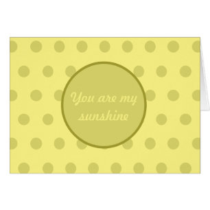 You Are My Sunshine Blank Cards (Butter Yellow)
