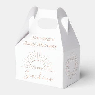 You Are My Sunshine Boho Baby Shower Favour Box