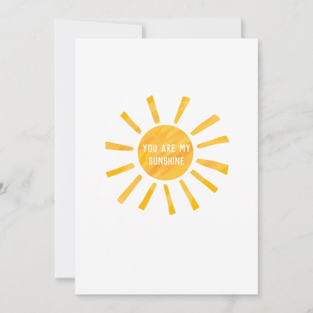 You Are My Sunshine Card (Front)