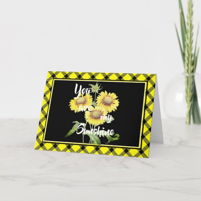 You are my sunshine card (Front)