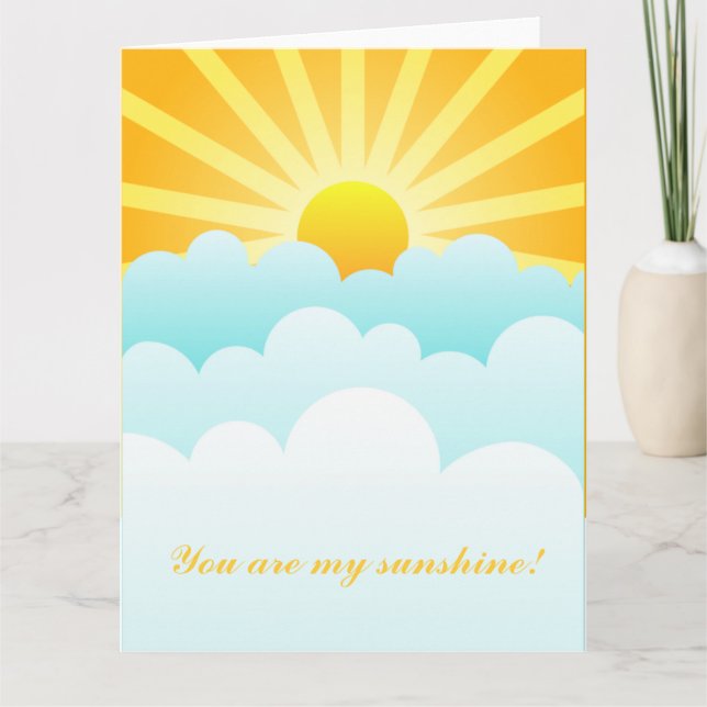 You Are My Sunshine Card (Front)
