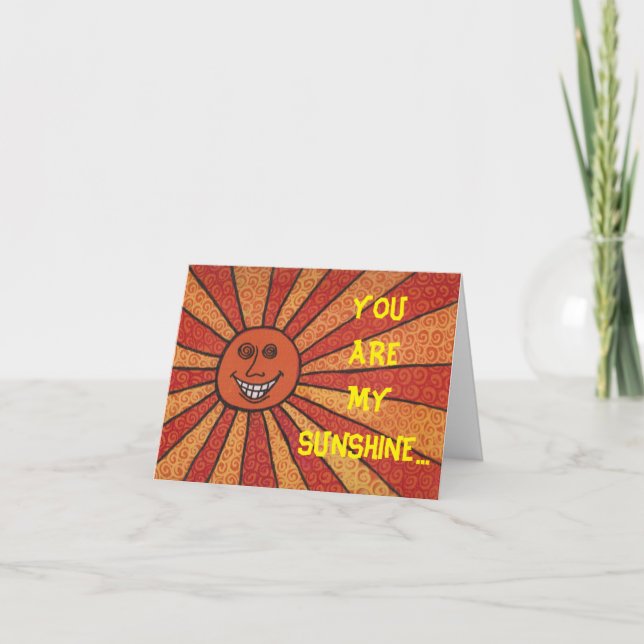 YOU ARE MY SUNSHINE CARD (Front)